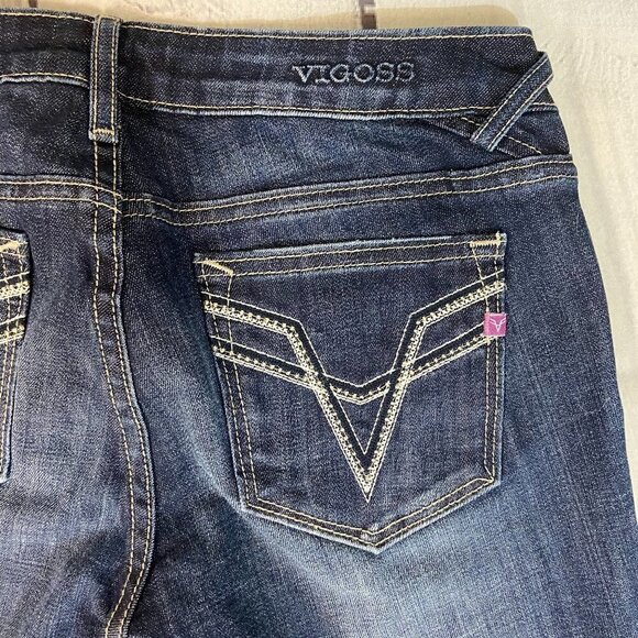 Vigoss Skinny Jeans Women's Size 27 (28 x 30.5) The Chelsea Mid Rise Distressed - Picture 1 of 12